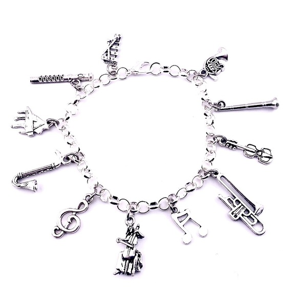 Orchestra Charm Bracelet Classical Musical Instruments - Picture 8 of 9